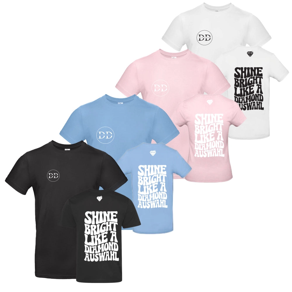 Diamond Danceteam Fanshirt (White/Orchid Pink/Sky Blue)