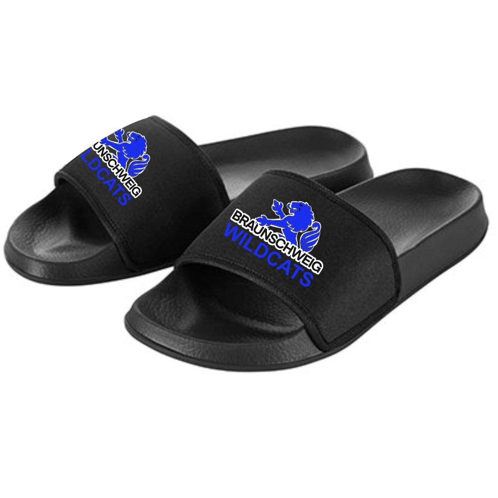Braunschweig Wildcats Badelatschen V2 (Black)