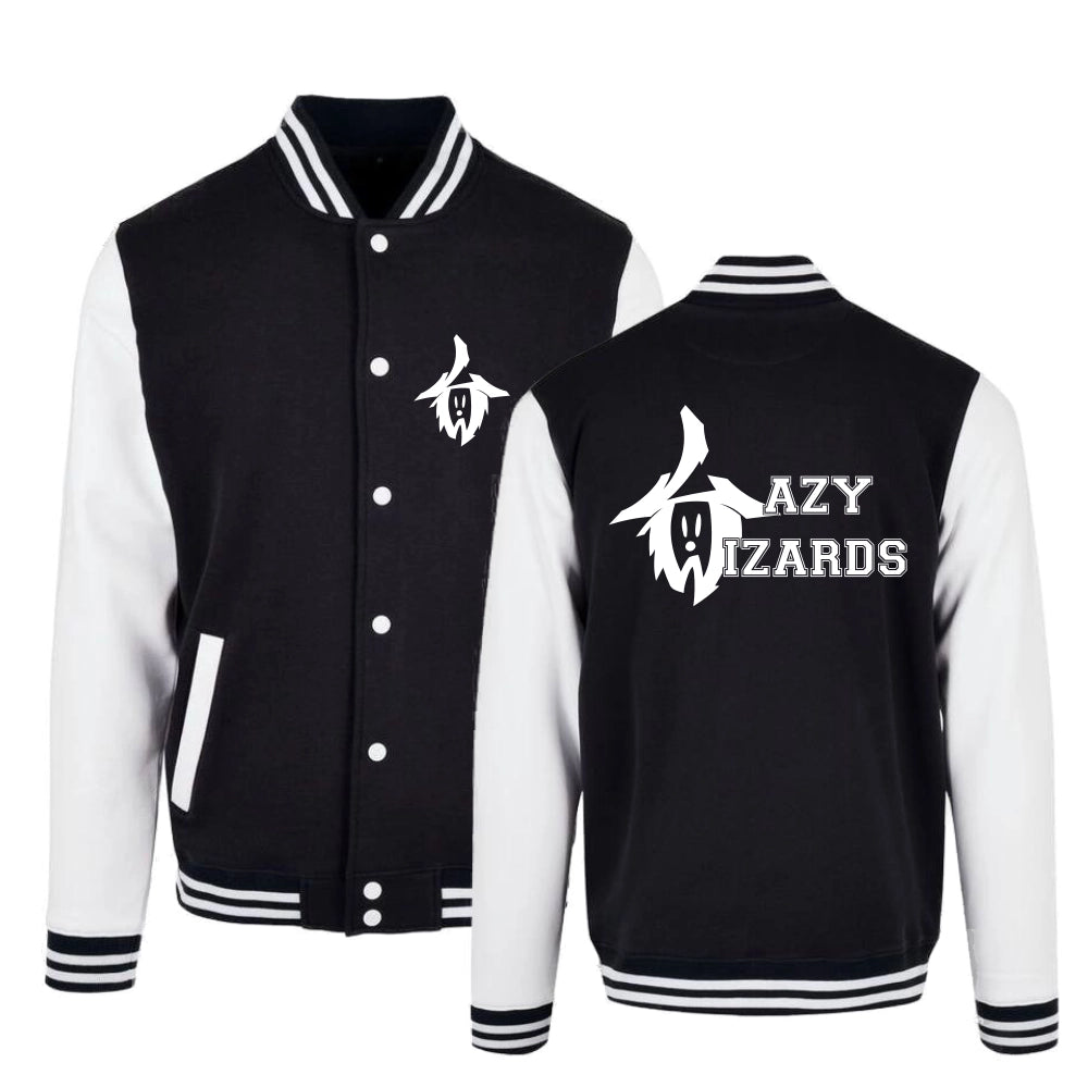 Lazy Wizards Collegejacke (Black/White)