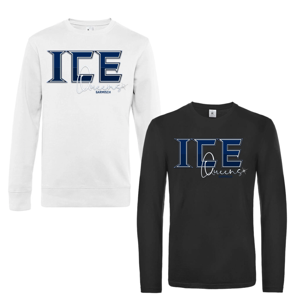 Icequeens King Crew Neck Pullover (Black/White)