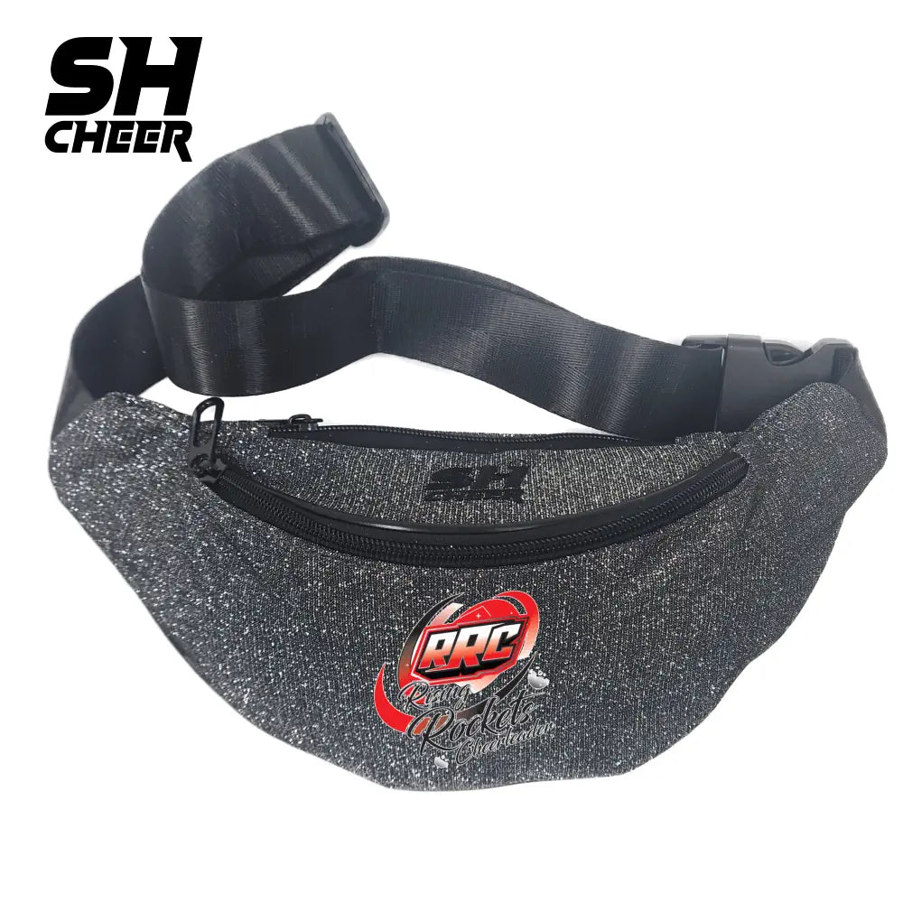 Rising Rockets Cheerleader SHCheer Glitzer Belt Bag V2 (Black)