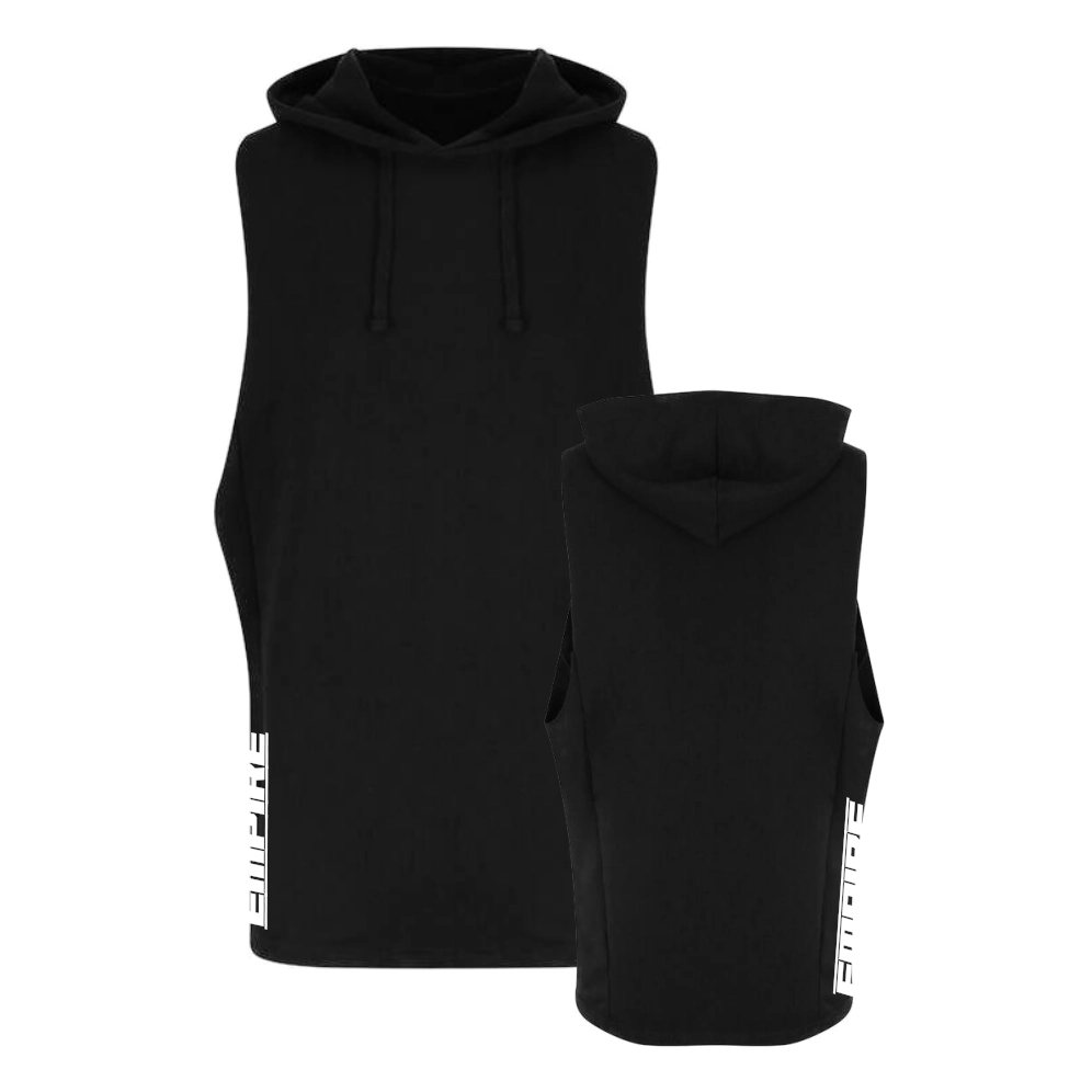 Empire Ärmelloses Kapuzensweatshirt (Jet Black)