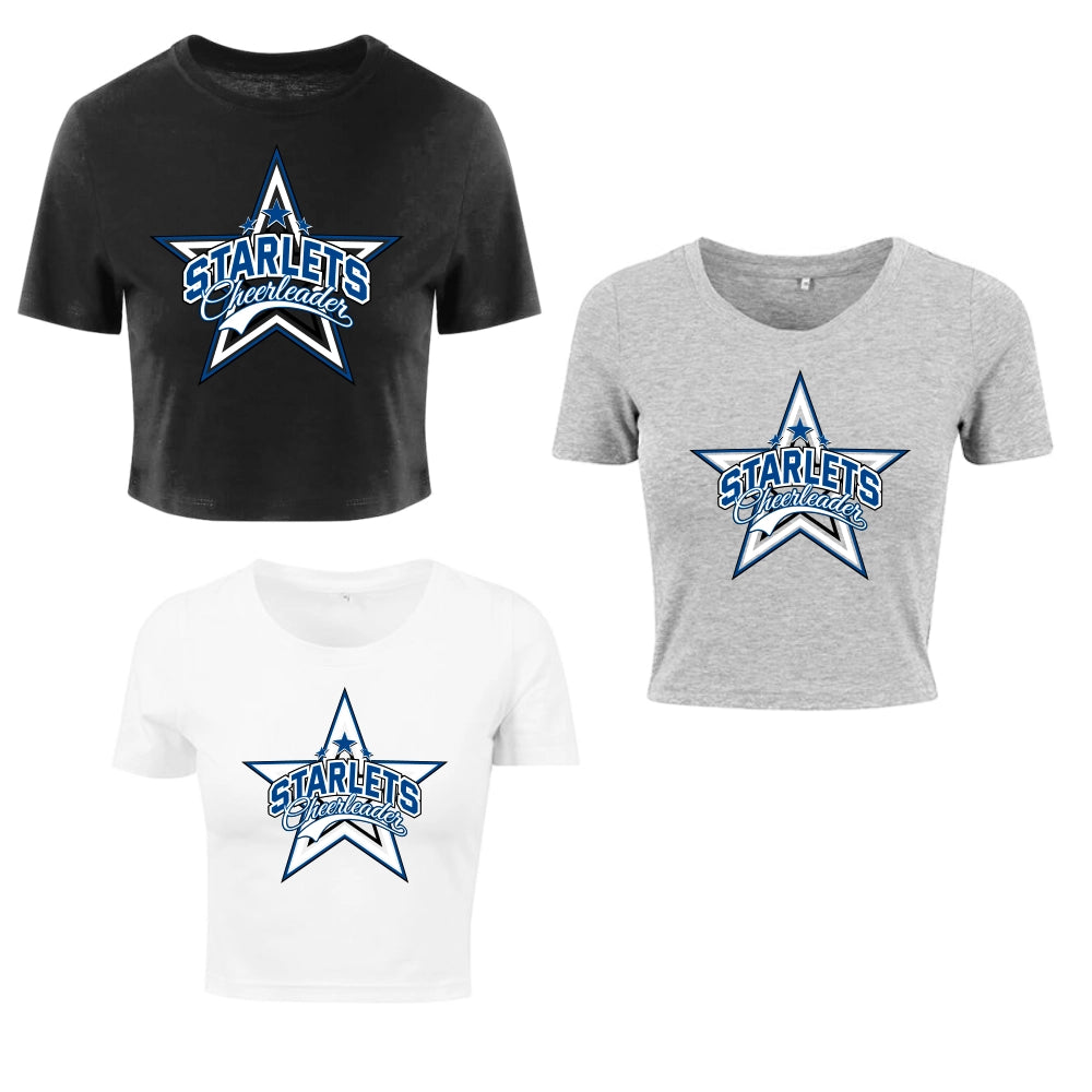 Starlets Cropped Shirt (Black / White / Grey)