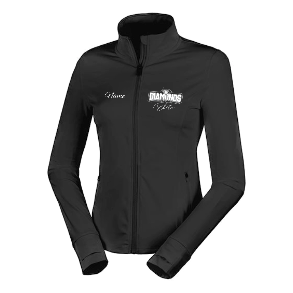 Diamonds Elite Women’s Fitness Jacke (Black)