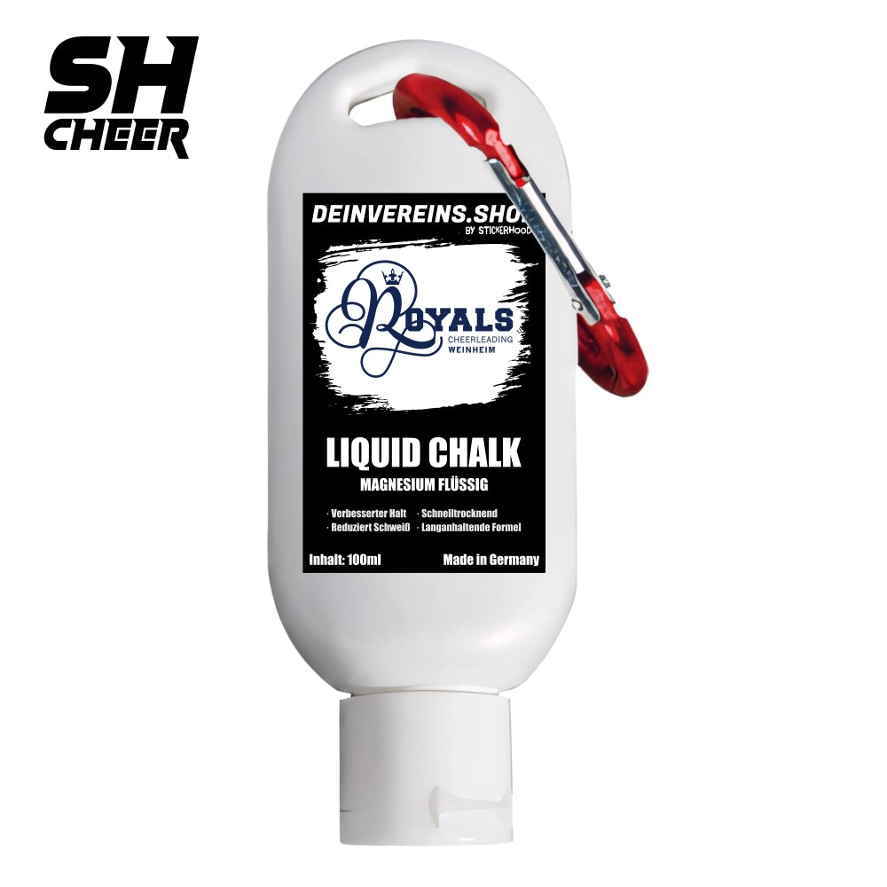 Royals   Cheerleading SHCheer Liquid Chalk Flüssigkreide 100ml mit Karabiner