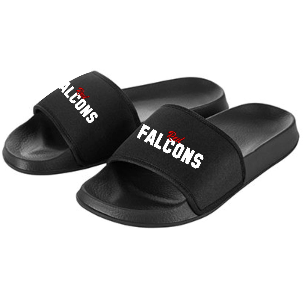 Red Falcons Badelatschen (Black)