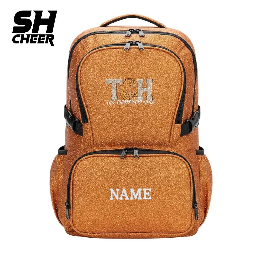 Tide Cheersport Heide SHCheer Glitter Backpack (Orange)