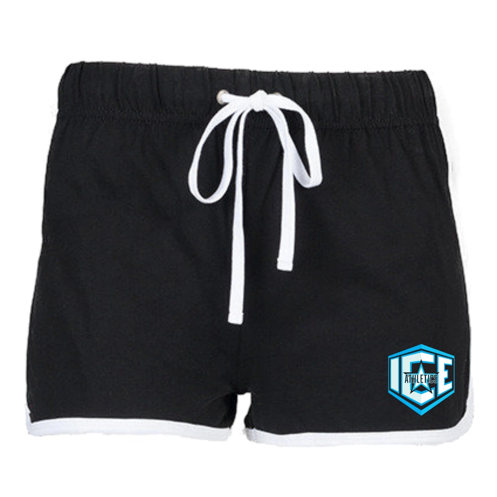 ICE Athletics Retro Shorts (Black/White)