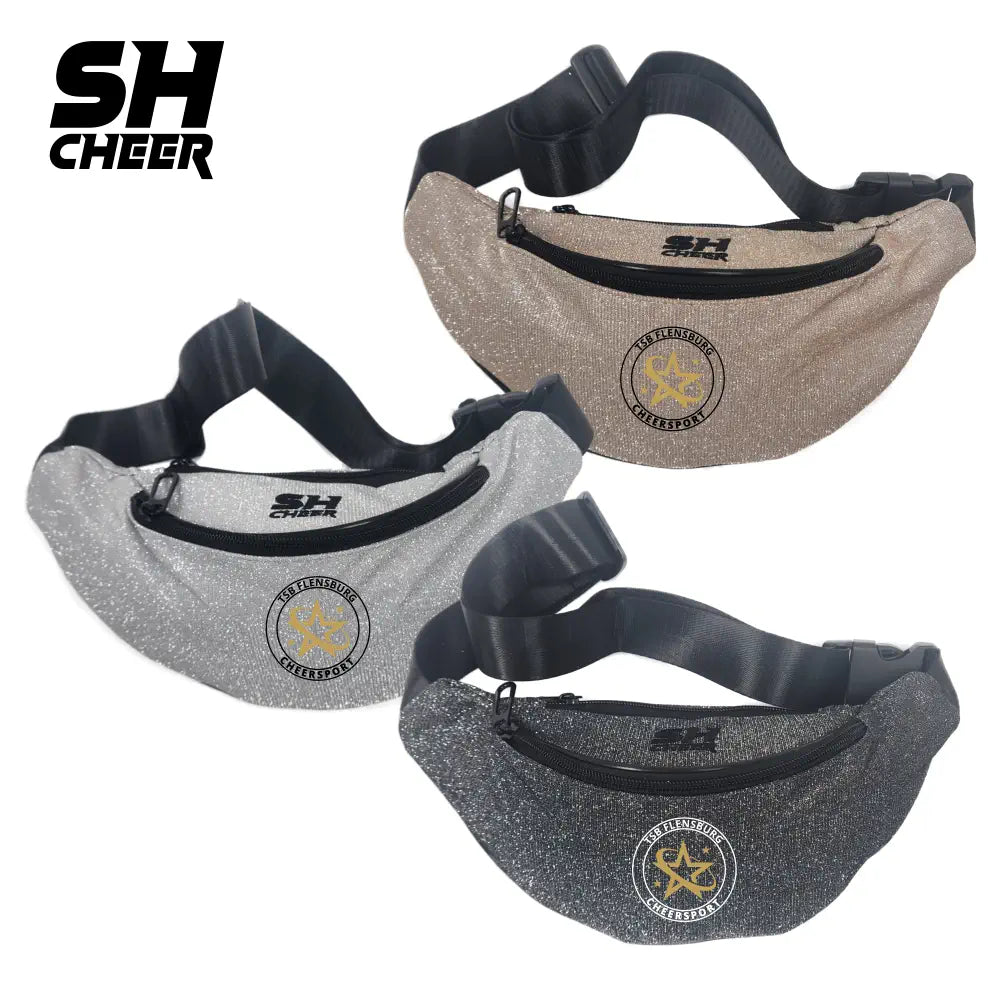 TSB Flensburg SHCheer Glitzer Belt Bag V2 (Black/White/Gold)