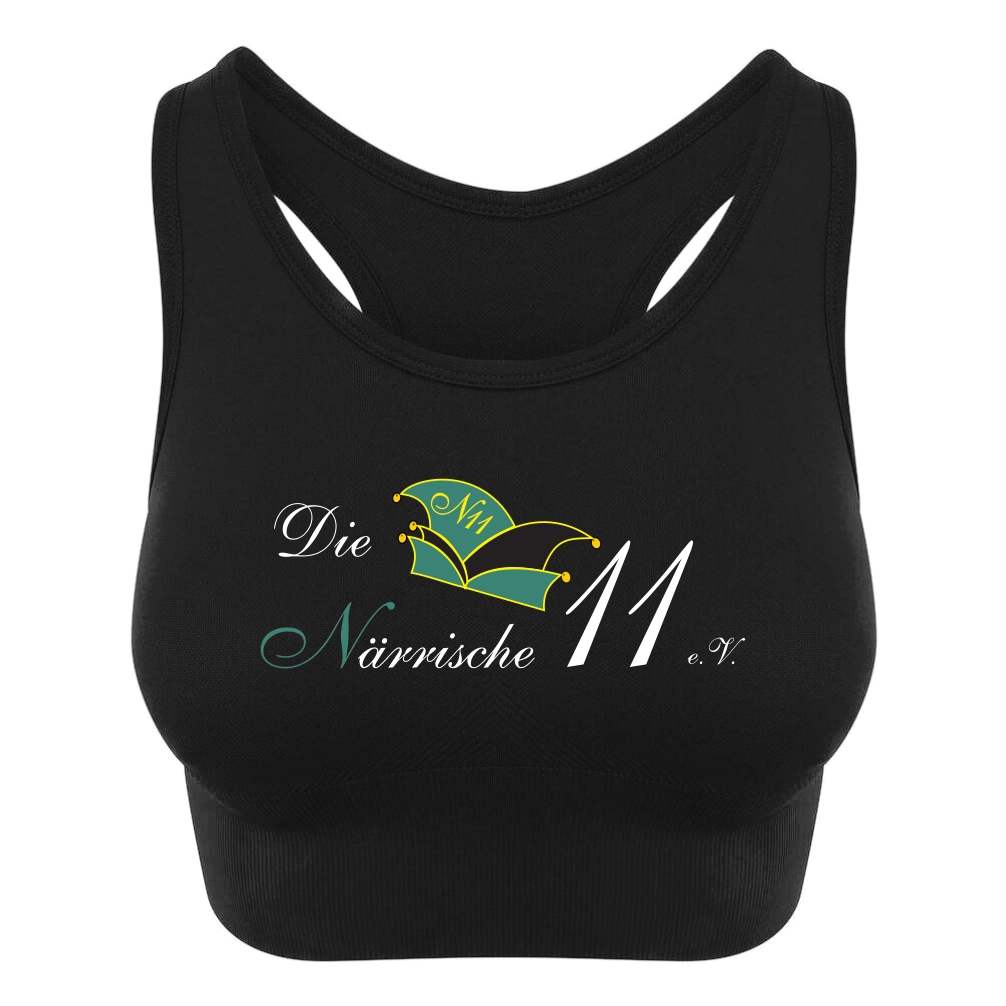 Die Närrische 11 Sportbra (Black)