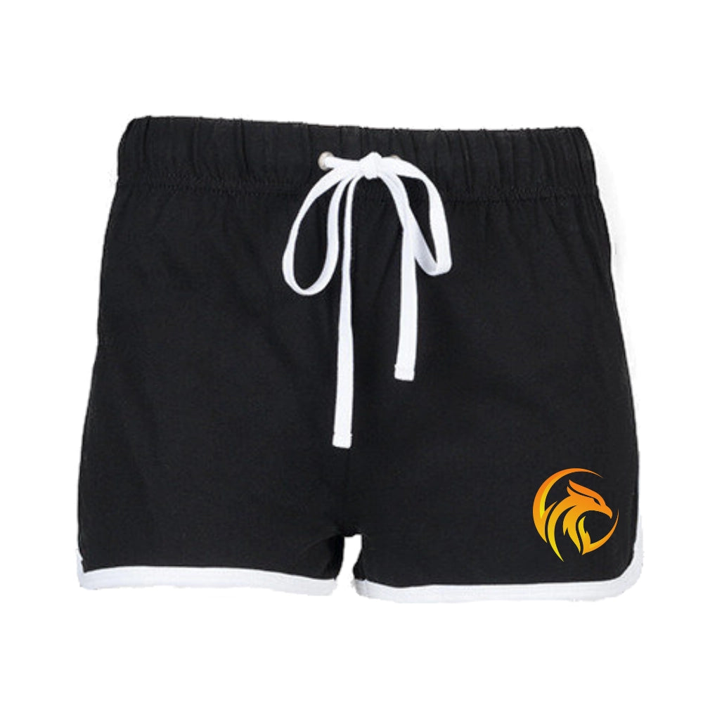 Phoenix Cheer Retro Shorts (Black/White)