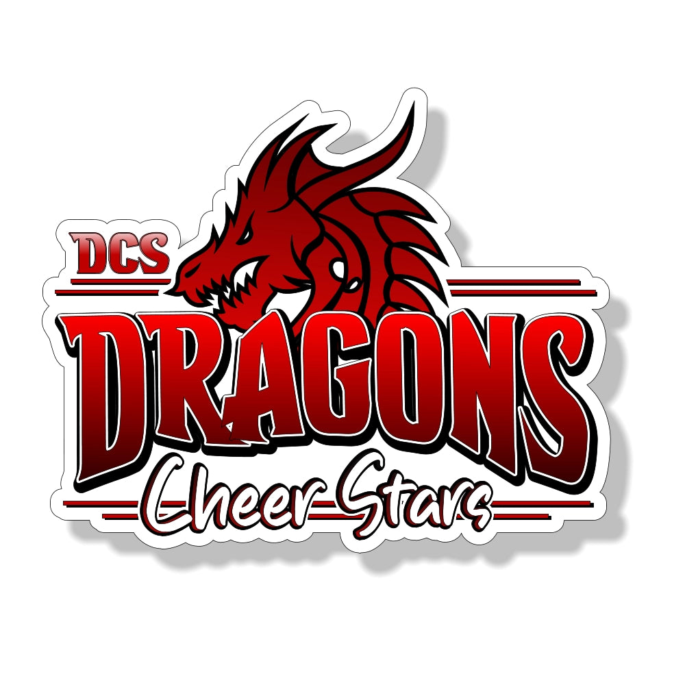Dragons Cheer Stars Sticker 10x10cm (5 Stk.)