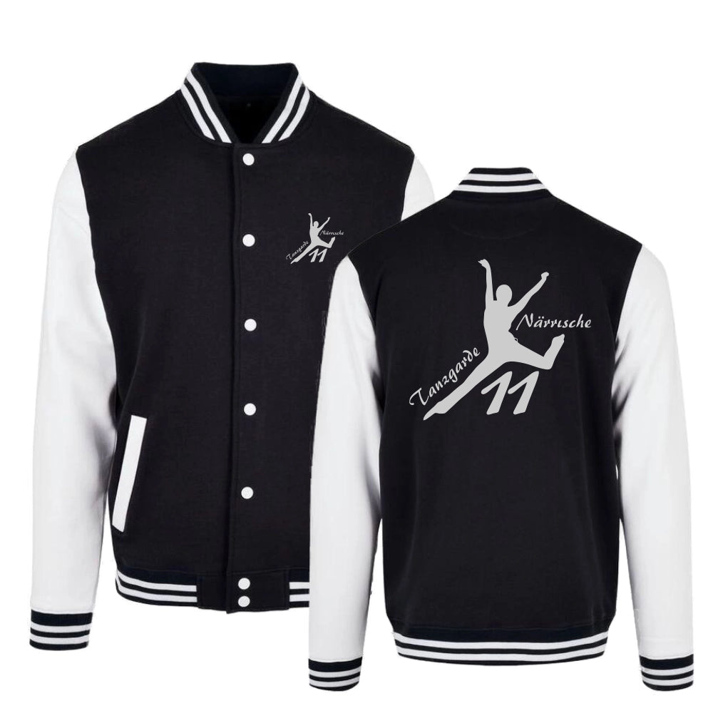 Tanzgarde N11 Collegejacke (Jet Black/White)