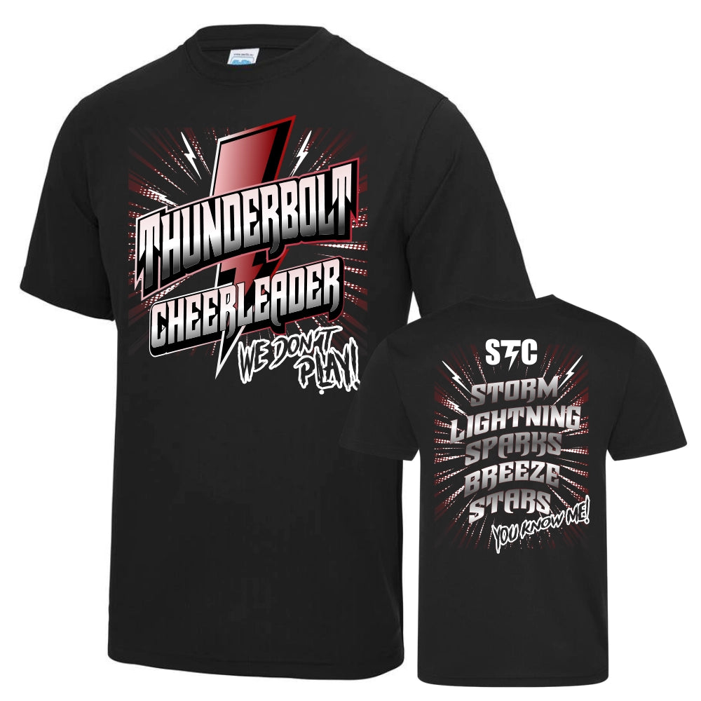 Thunderbolt Cheerleader Teamshirt (Black)