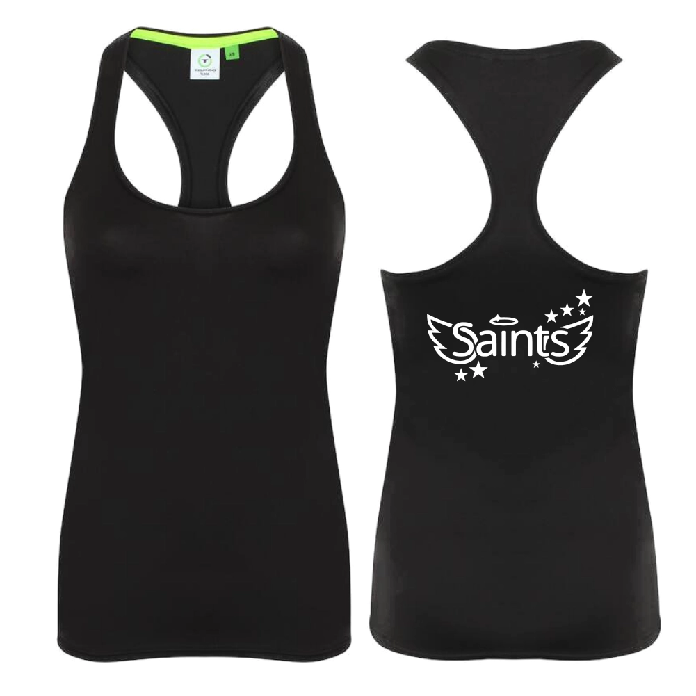 Saints Cheerleader Sporttop Long (Black)