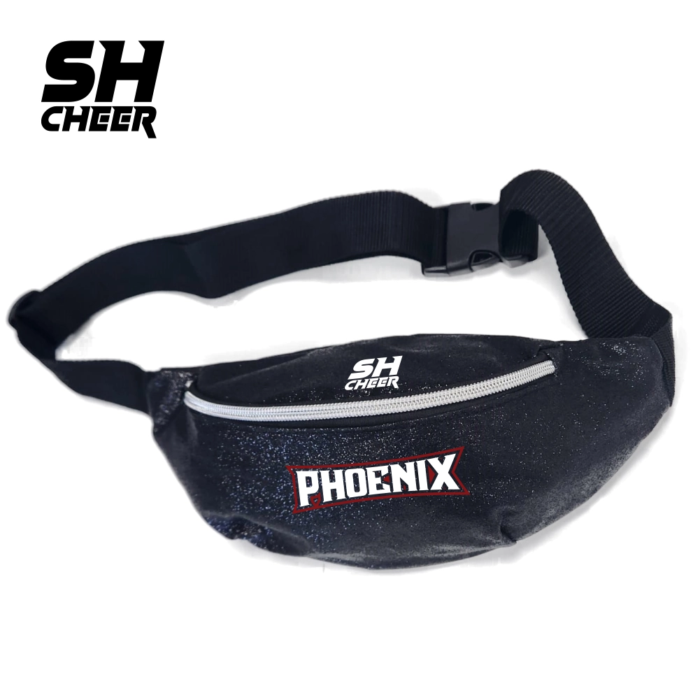 Phoenix Cheerleader SHCheer Glitzer Belt Bag (Black)
