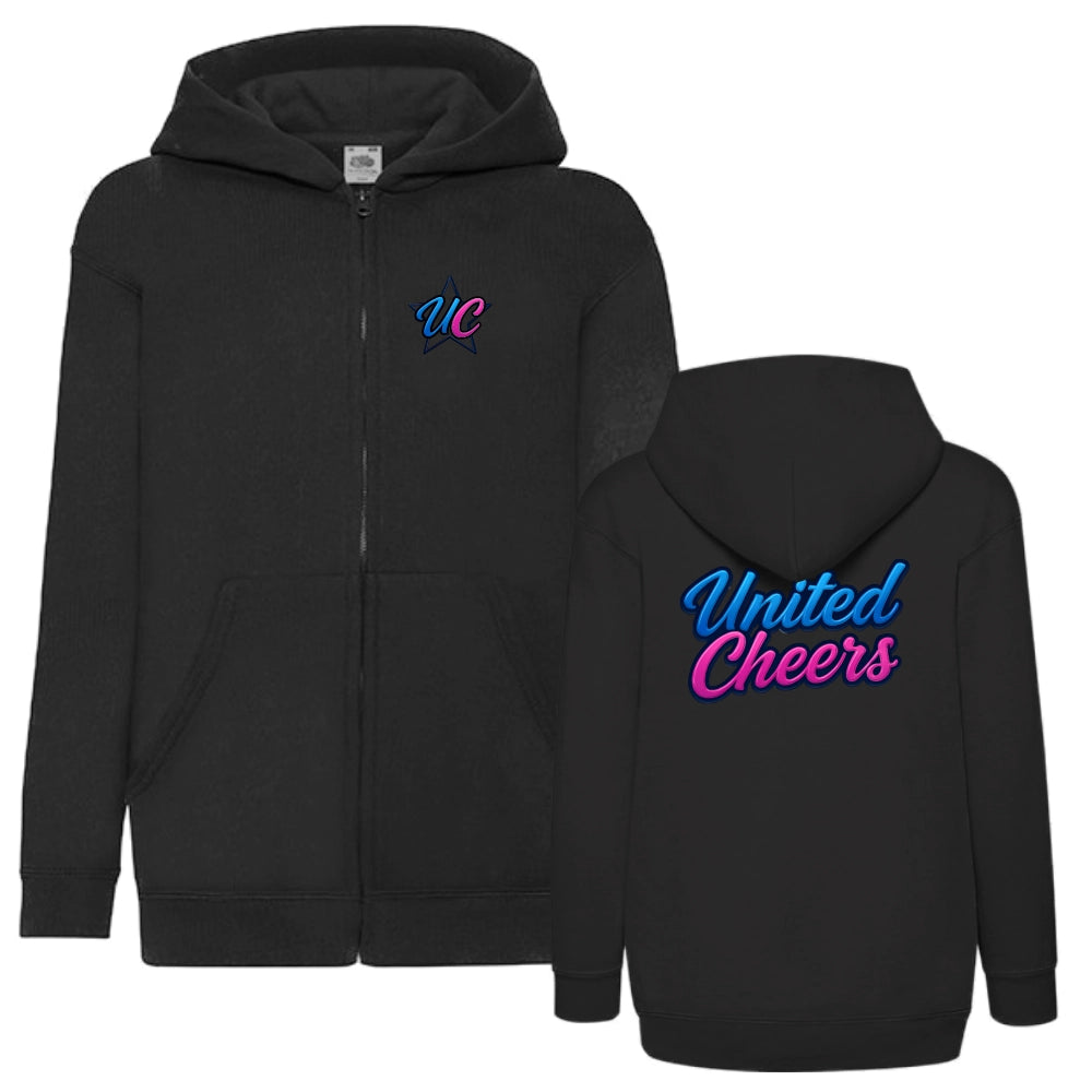 United   Cheers   Hooded   Sweat   Jacket   (Black)