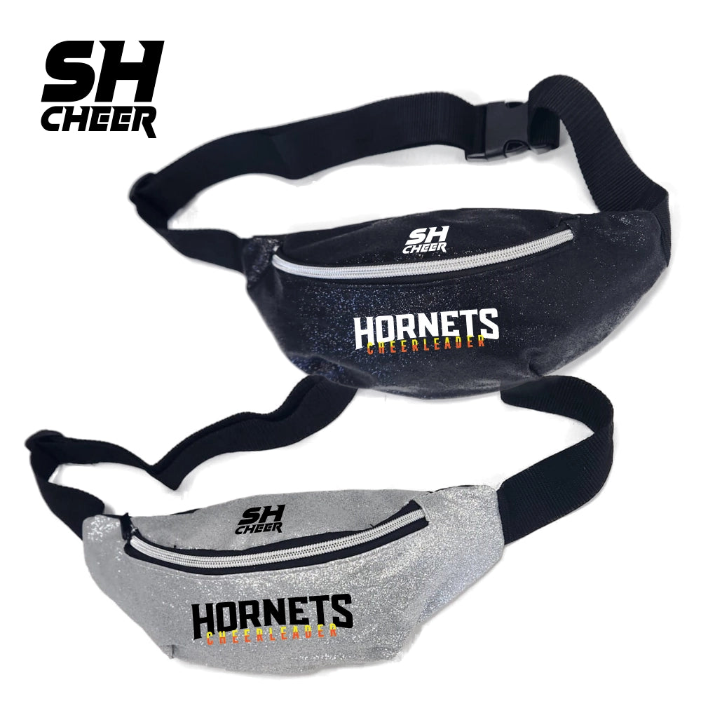 Hornets SHCheer Glitzer Belt Bag (Black/Silver)