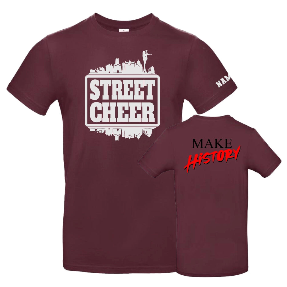 Street Cheer Shirt (Burgundy)
