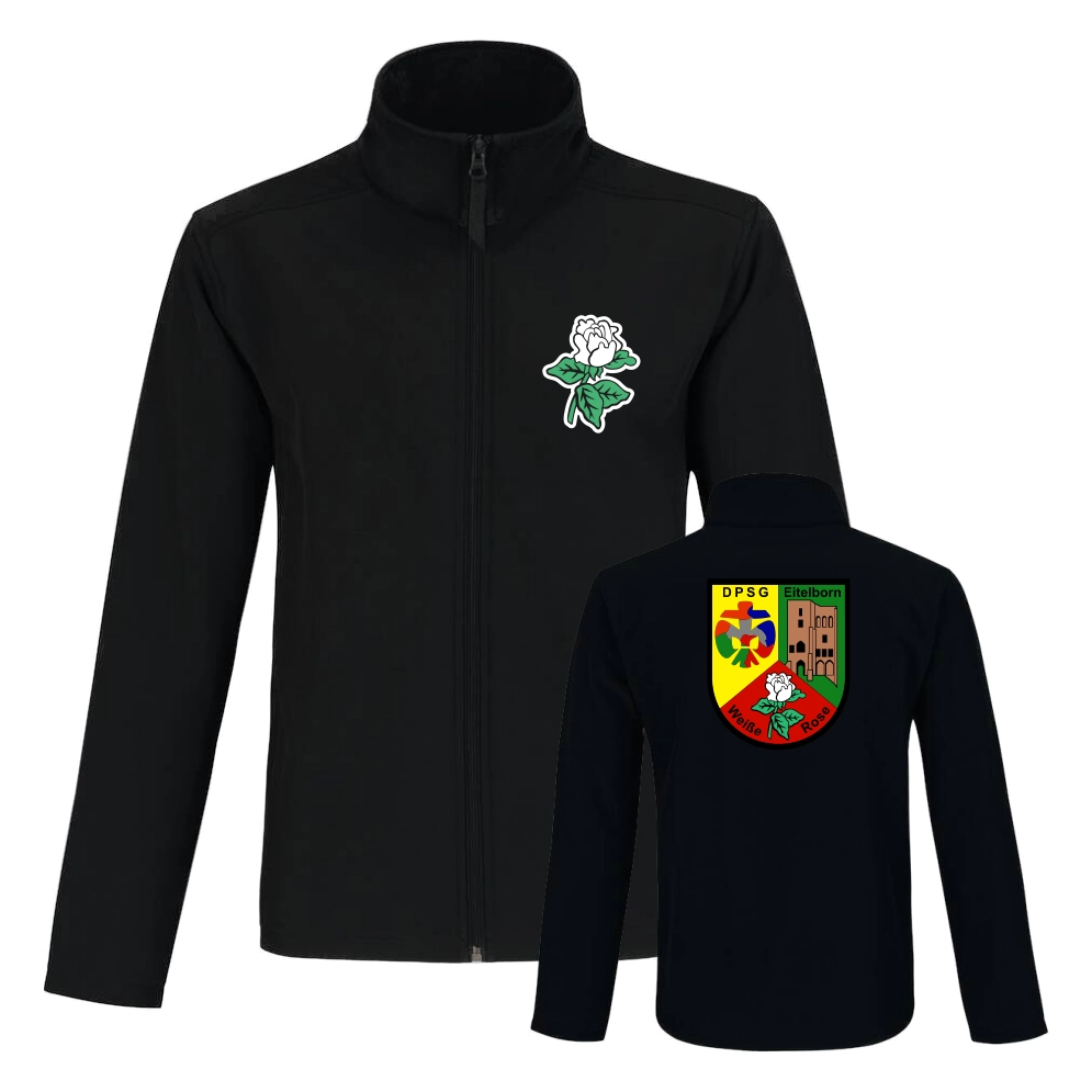 DPSG Weiße Rose Eitelborn Softshelljacke (Black/Black)