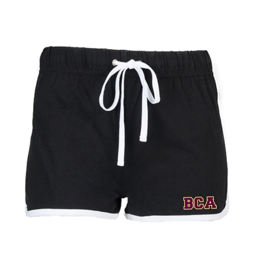 Berlin Cheer Athletics Retro Shorts (Black/White)