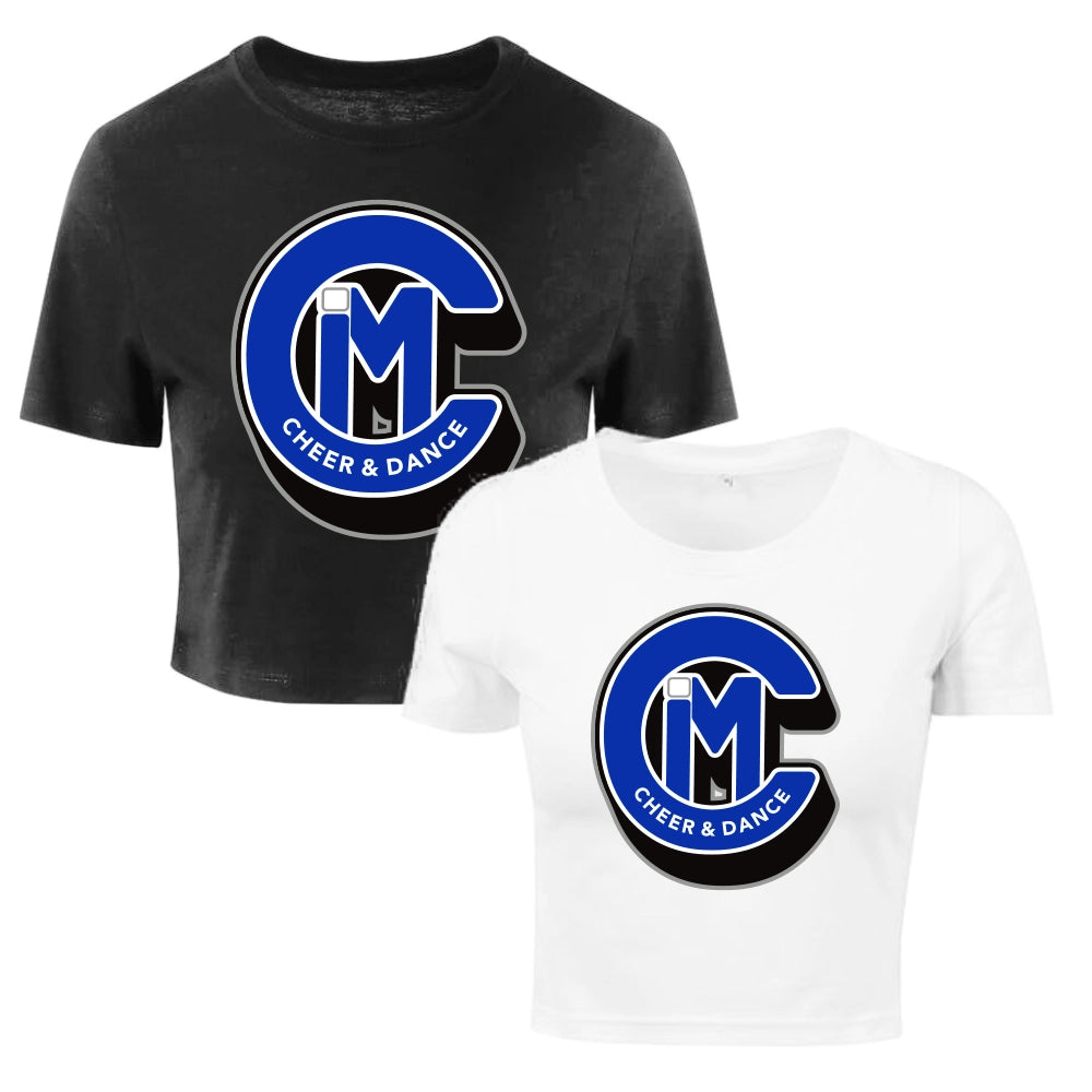 Cheer InMotion Cropped Shirt (Black/White)