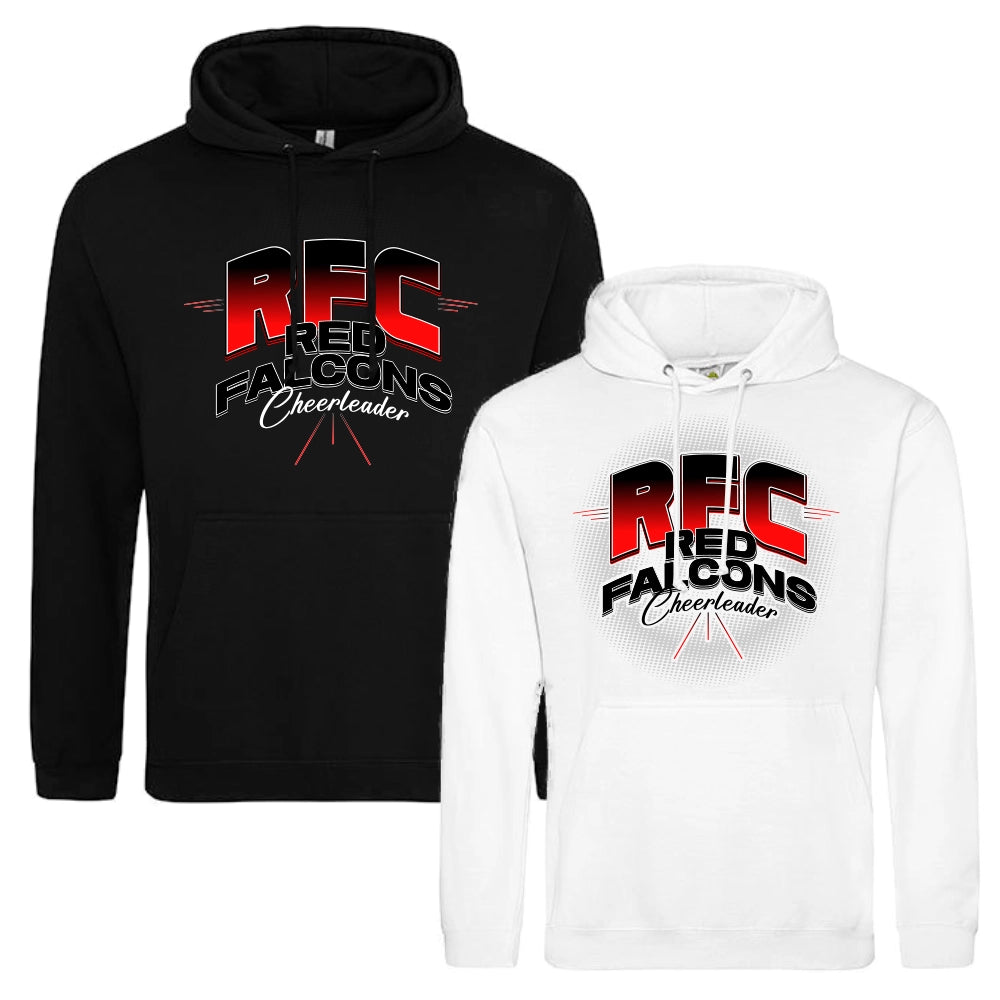 Red Falcons Hoodie (Deep Black/Arctic White)