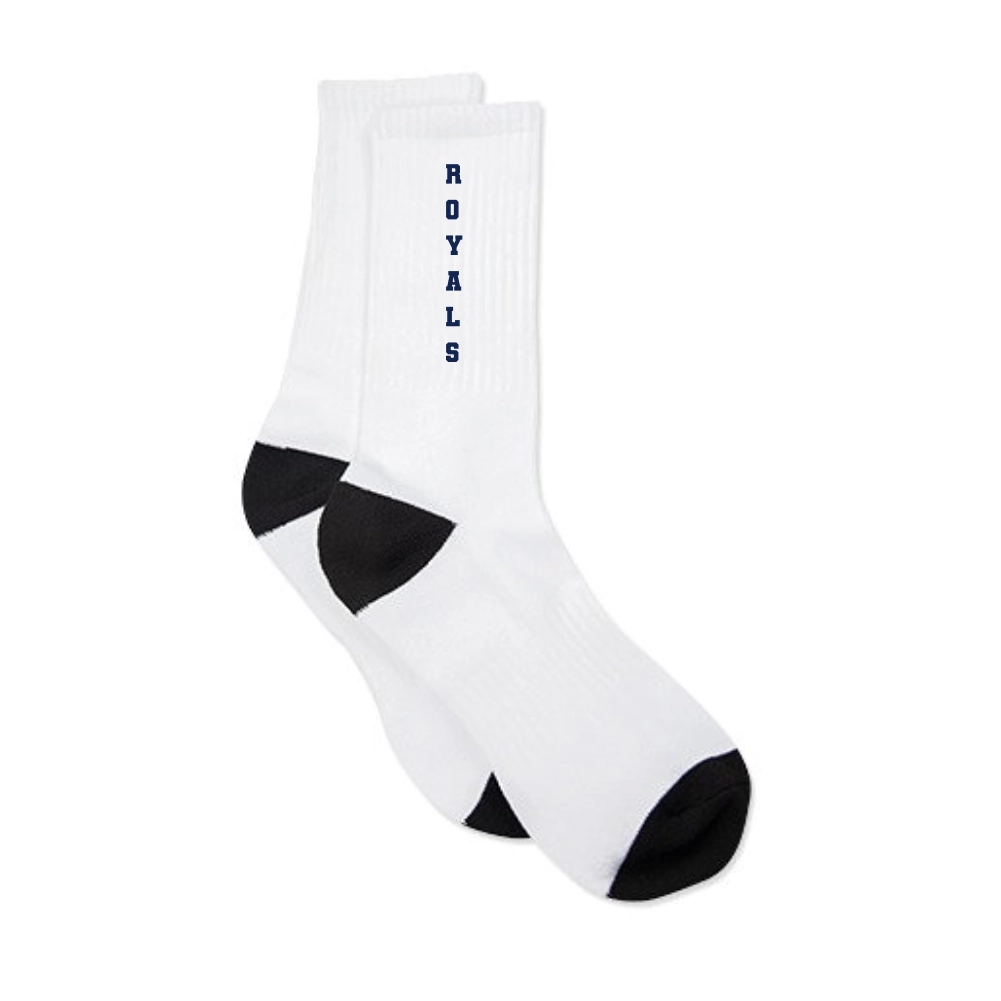 Royals Cheerleading Socken (Weiss/Schwarz)