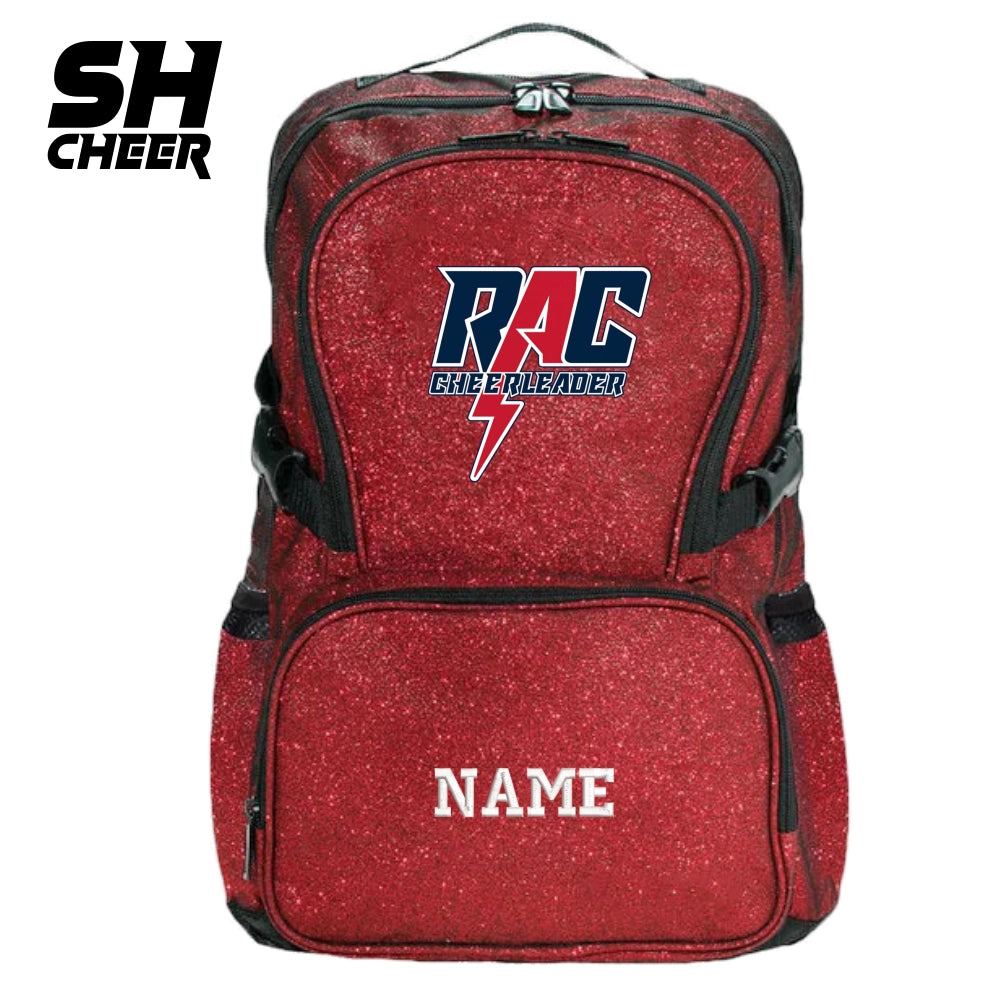 RAC Cheerleader SHCheer Glitter Backpack (Red)