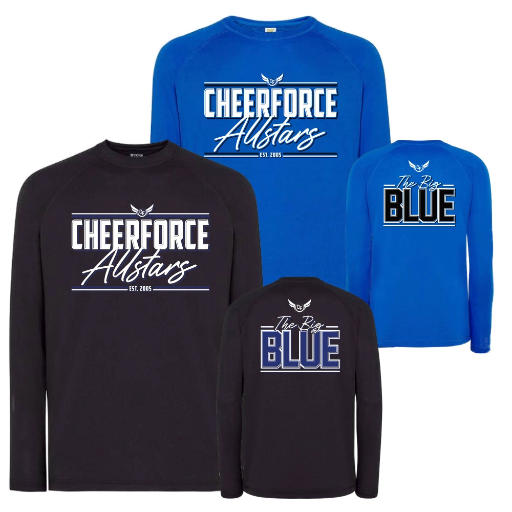Cheerforce Koblenz Trainingsshirt Long (Royal Blue/Black)