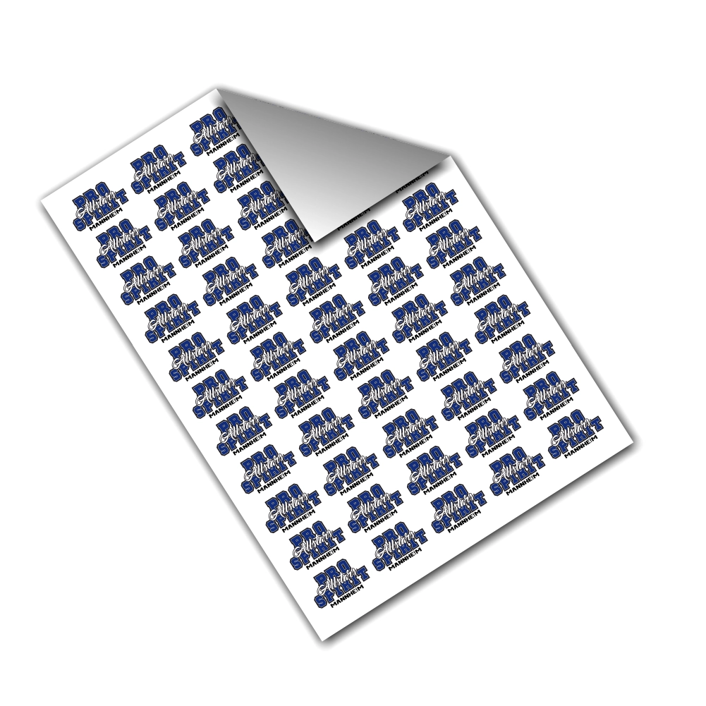 Pro Spirit Allstars Mannheim Tattoobogen (ca. 25 Stk)