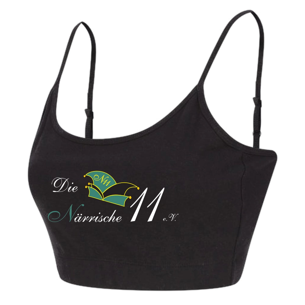 Die Närrische 11 Cropped Top (Black)