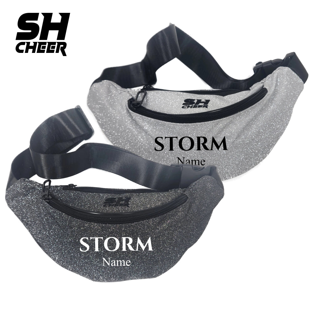 Green Storm SHCheer Glitzer Belt Bag V2 (Black/White)