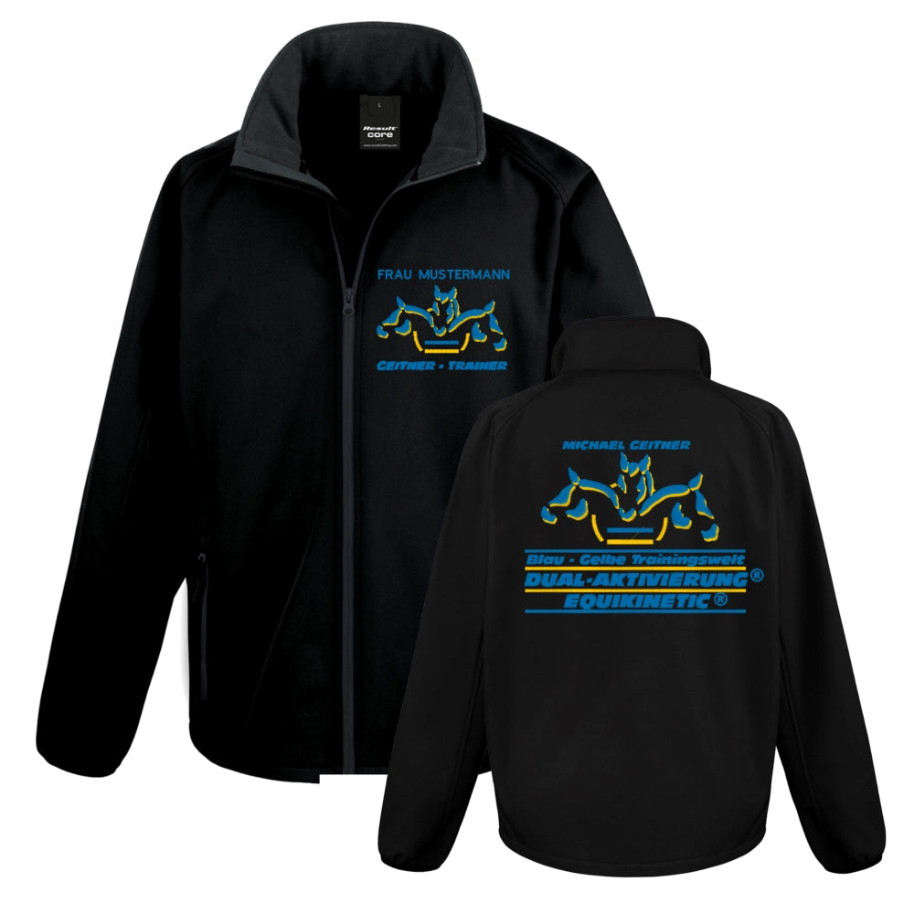 Dual-Aktivierung Trainer Softshelljacke (Black)