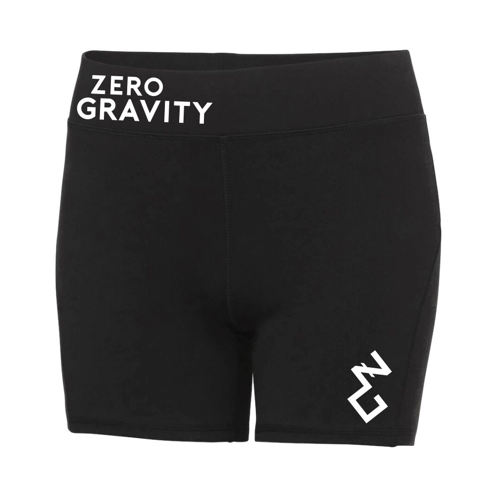 Zero Gravity Pole Dance Pro Shorts (Jet Black)