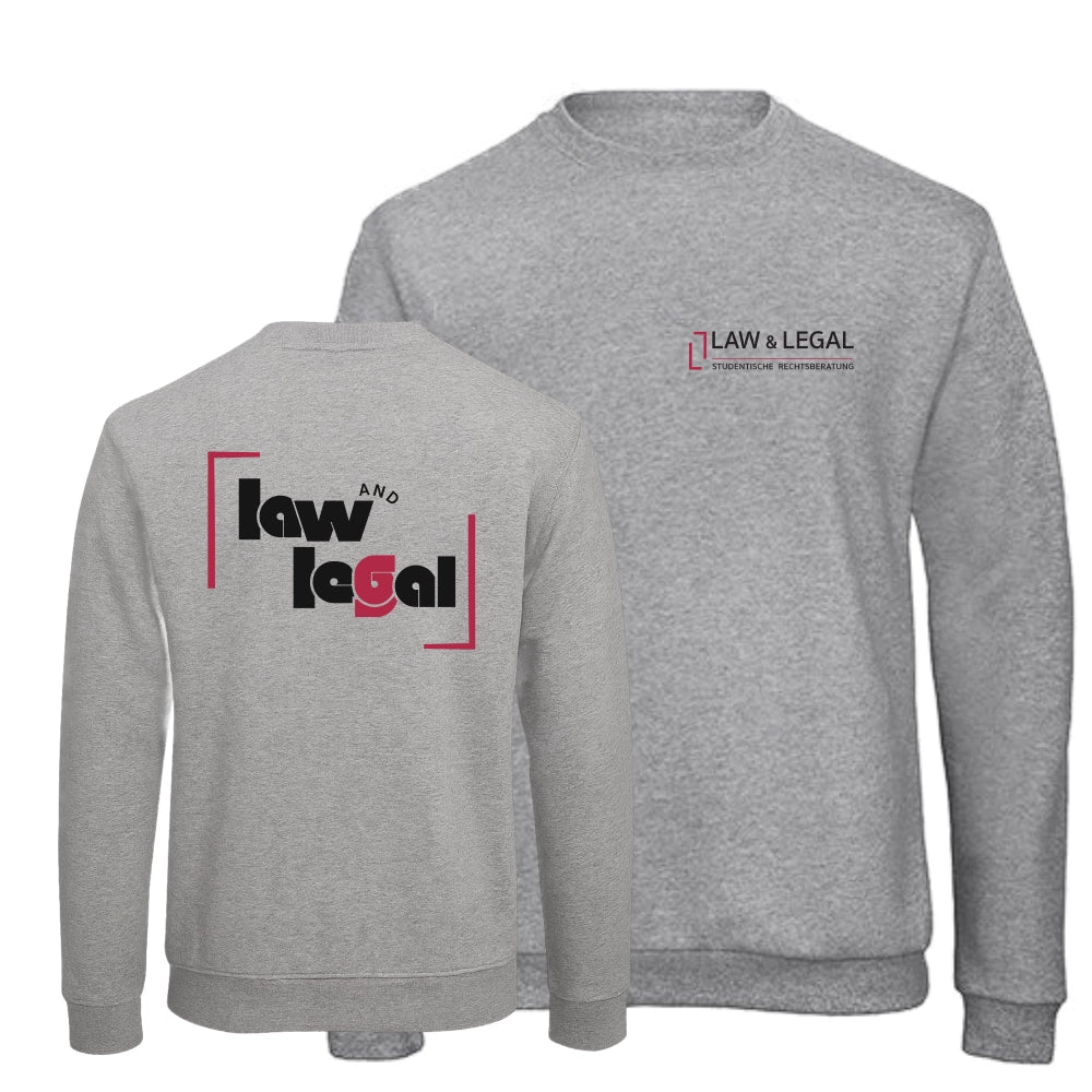 LAW & LEGAL - studentische Rechtsberatung Sweatshirt V3 (Heather Grey)