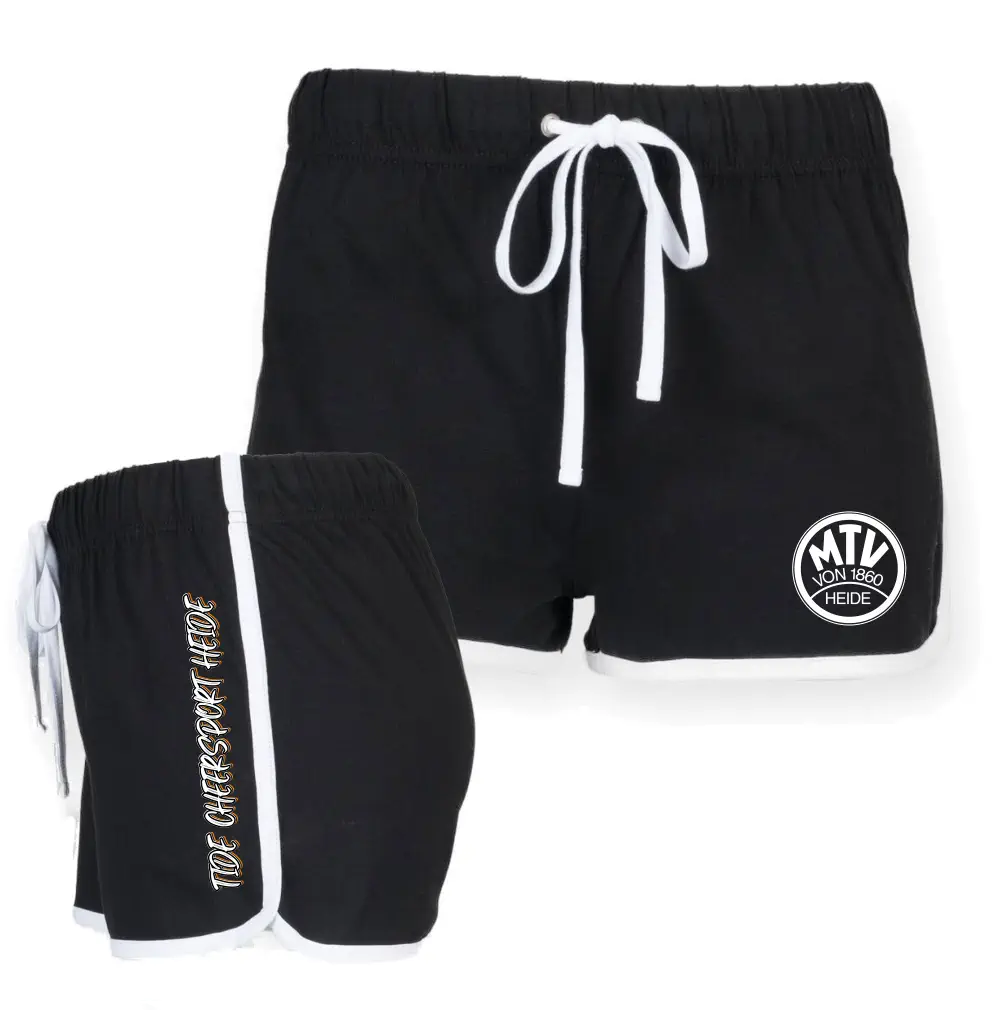 Tide Cheersport Heide Retro Shorts (Black/White)