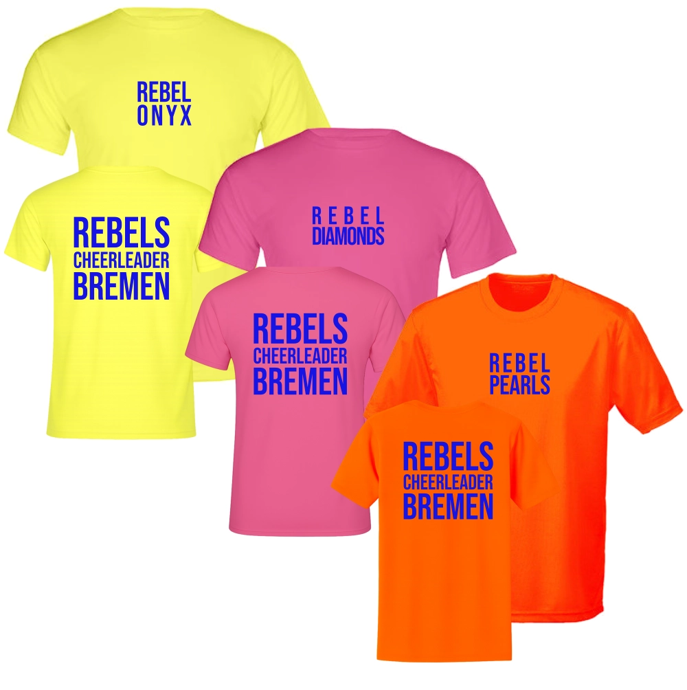 Rebels Bremen Trainingsshirt (Safety Yellow/Knockout Pink/Electric Orange)