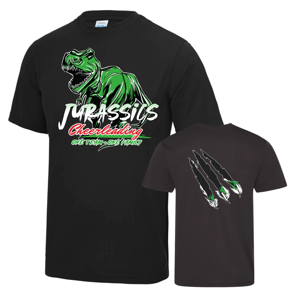 Jurassics Cheerleading Shirt Black