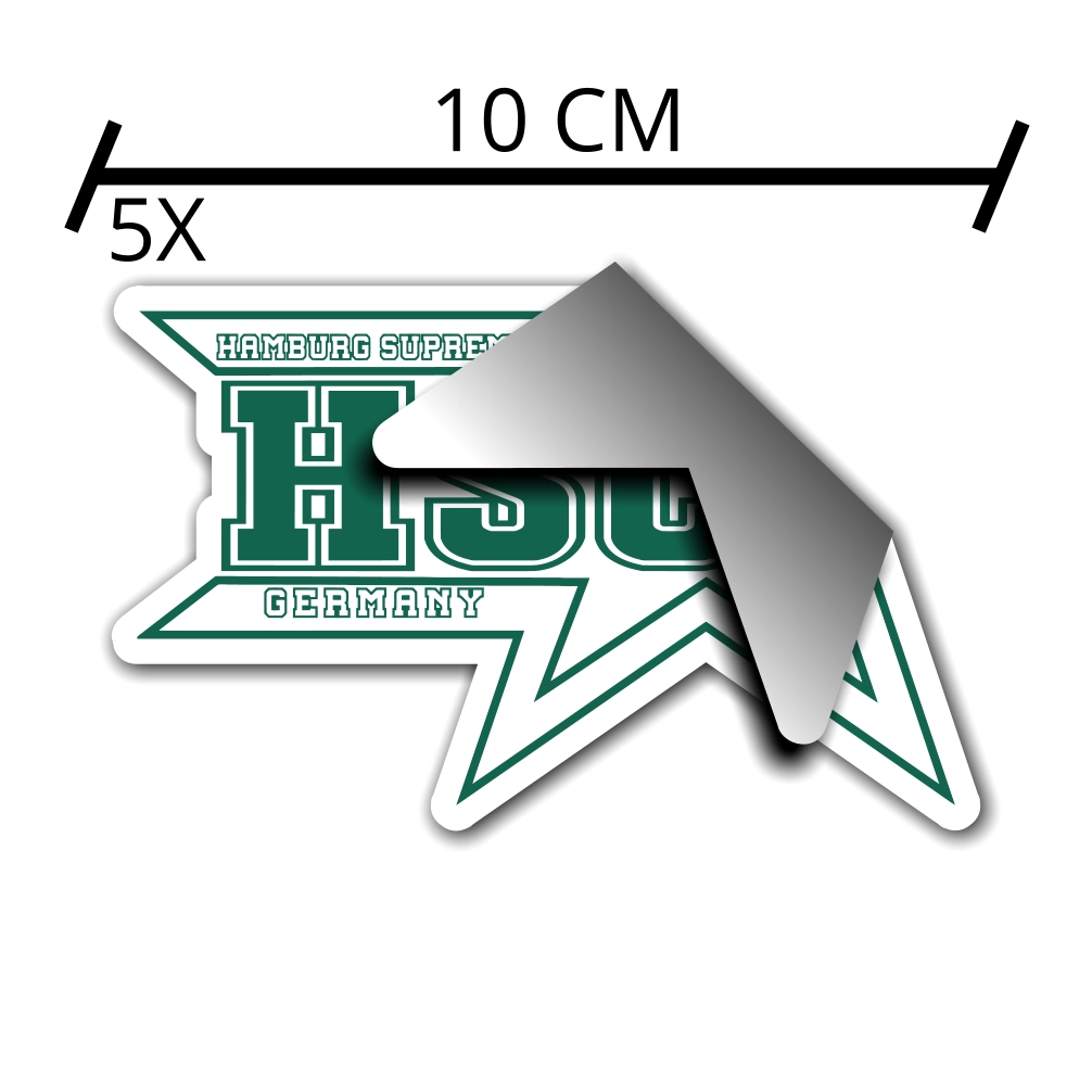 Hamburg Supreme Cheer Sticker 10CM (5x)