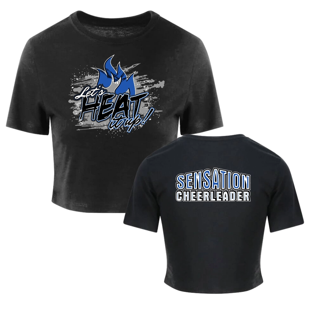 Sensation Cheerleader Cropped Shirt (Black)