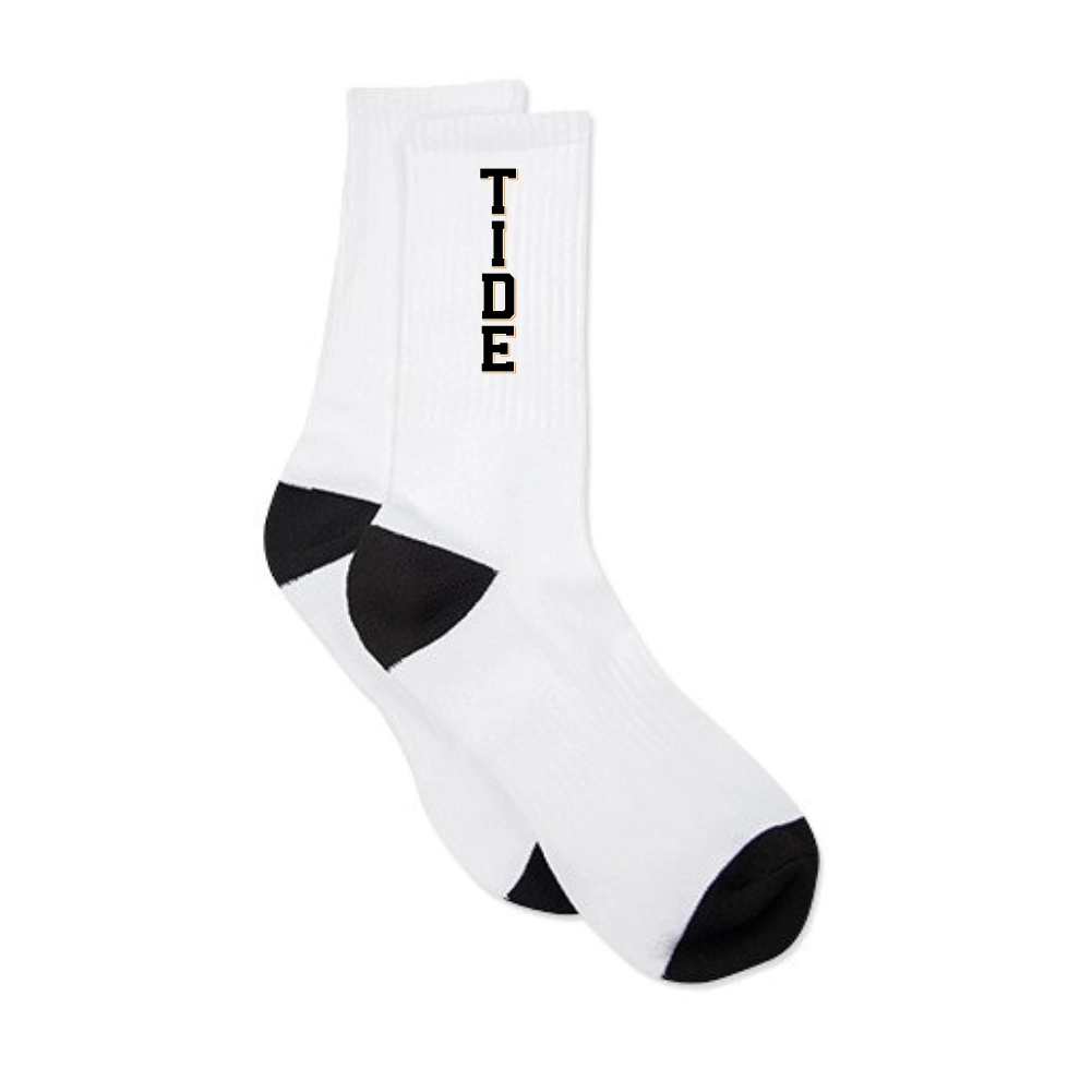 Tide Cheersport Heide Socken (Weiss/Schwarz)