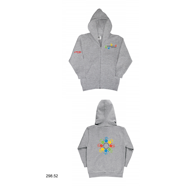KIDS Zip Hood Schillerschule bedruckt