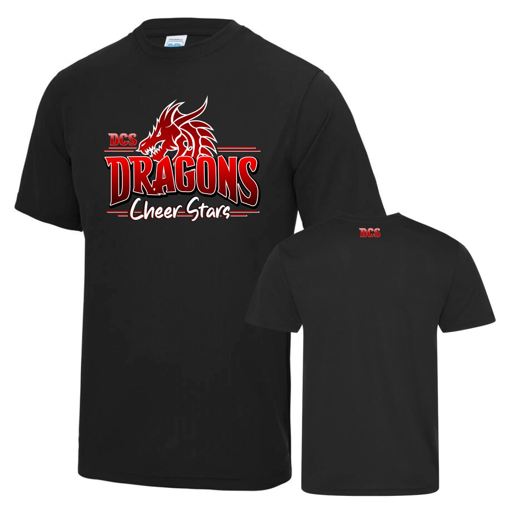 Dragons Cheer Stars Shirt (Black)
