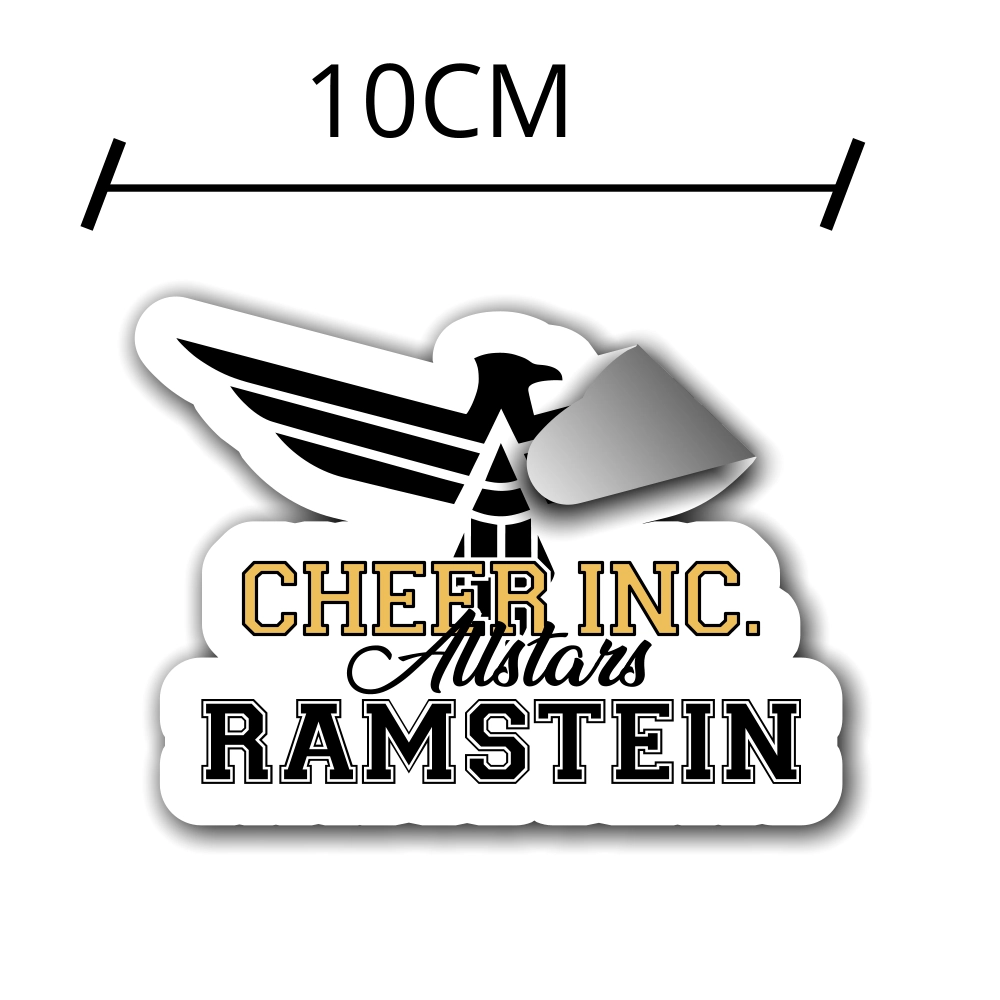 Cheer Inc Allstars Ramstein Sticker 10CM (5x)