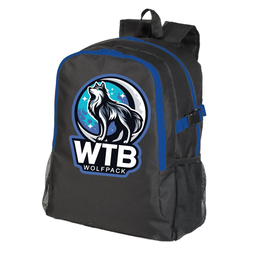 Wolfpack Cheerleading Rucksack (Black/Royal)
