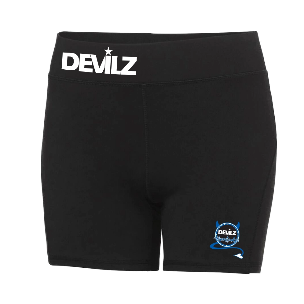 Devilz Cheerleader Pro Shorts (Jet Black)