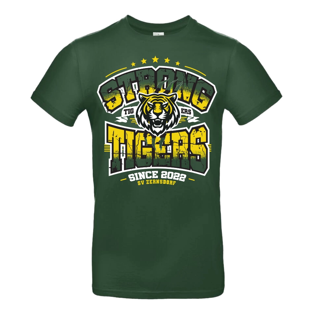 Strong Tigers T-Shirt (Bottle Green)