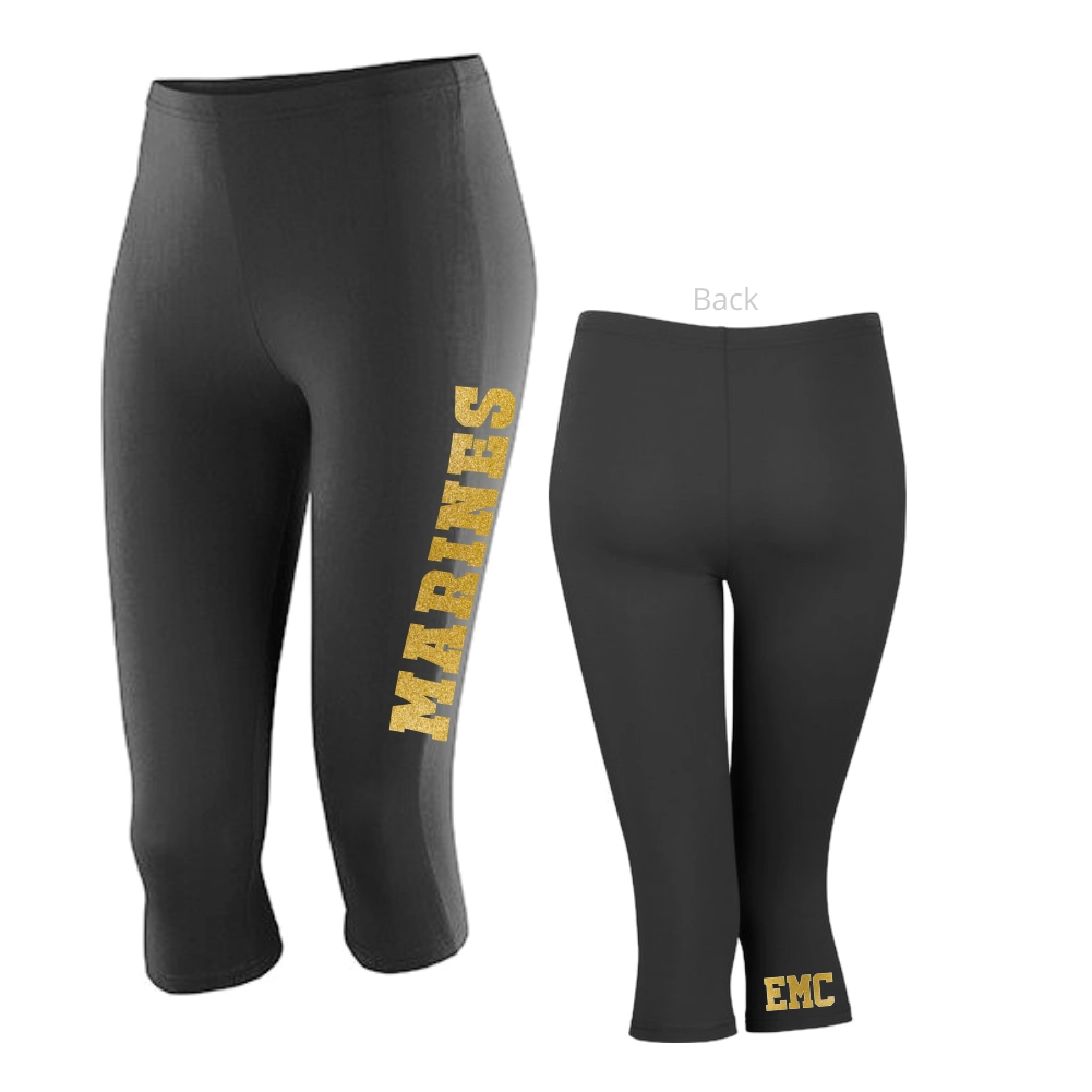 Erlangen Marines Cheerleader 3/4 Leggings (Black)
