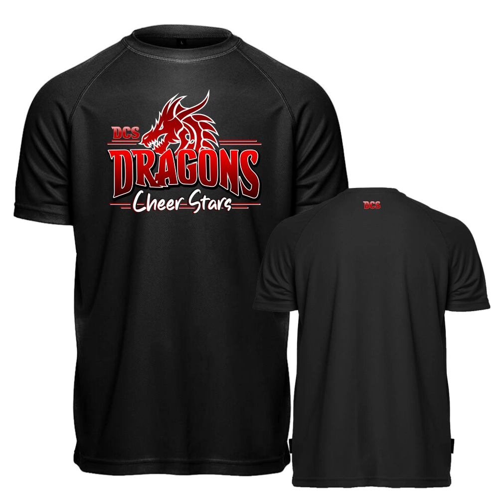 Dragons Cheer Stars Trainingsshirt (Jet Black)